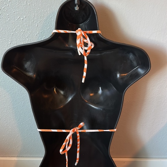 Zebra pop cheeky Bottom with string top swimsuit set. - Picture 6 of 15